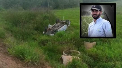 Estudante morre após caminhonete capotar às margens de rodovia em MT
